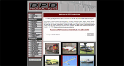 Desktop Screenshot of dpdproductions.com